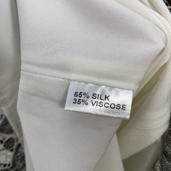 Irene Klairie Silk-Blend Sleeveless Shift Mini Dress Sz 40 - Picture 5 of 16